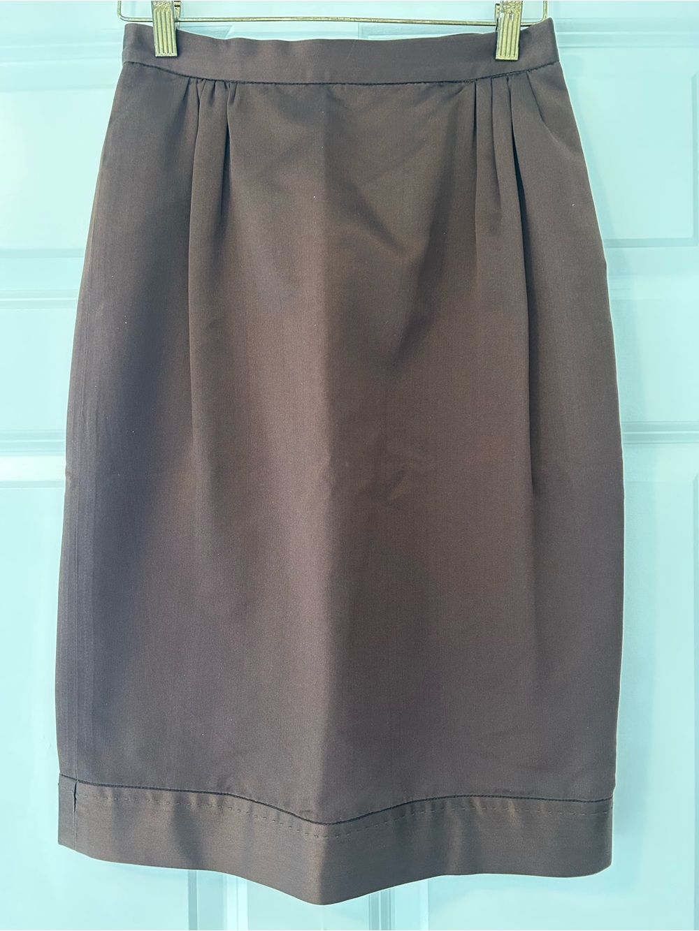 Catherine Malandrino Silk Pencil Skirt